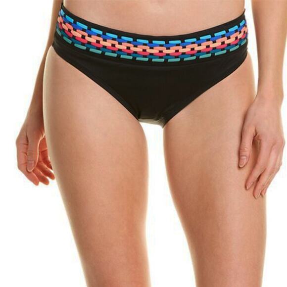 New! La Blanca Women's Midster Macrame Fast-Drying Swim Bikini Bottom - Picture 1 of 7